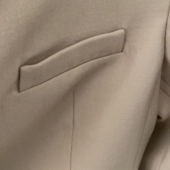 Khaki wool fitted blazer size 4 - Picture 5 of 8